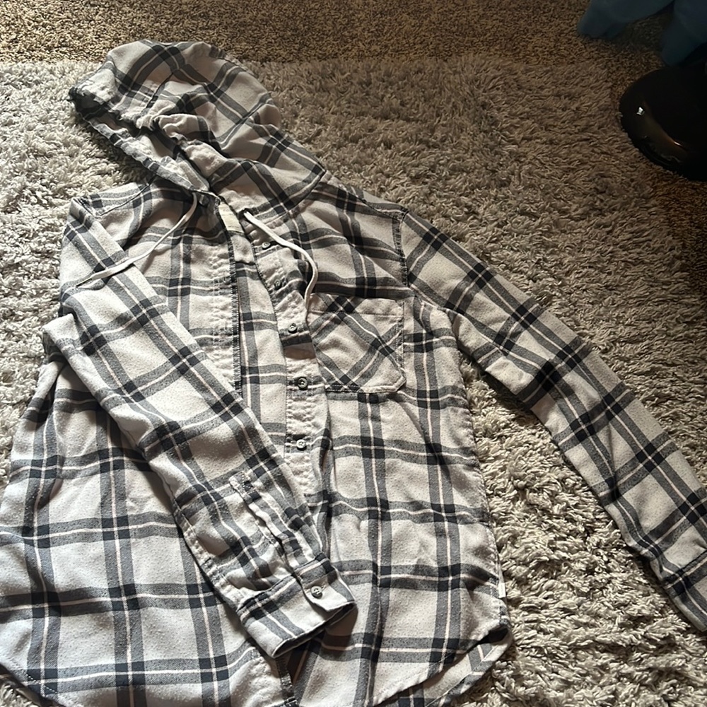 Garage flannel boyfriend hoodie